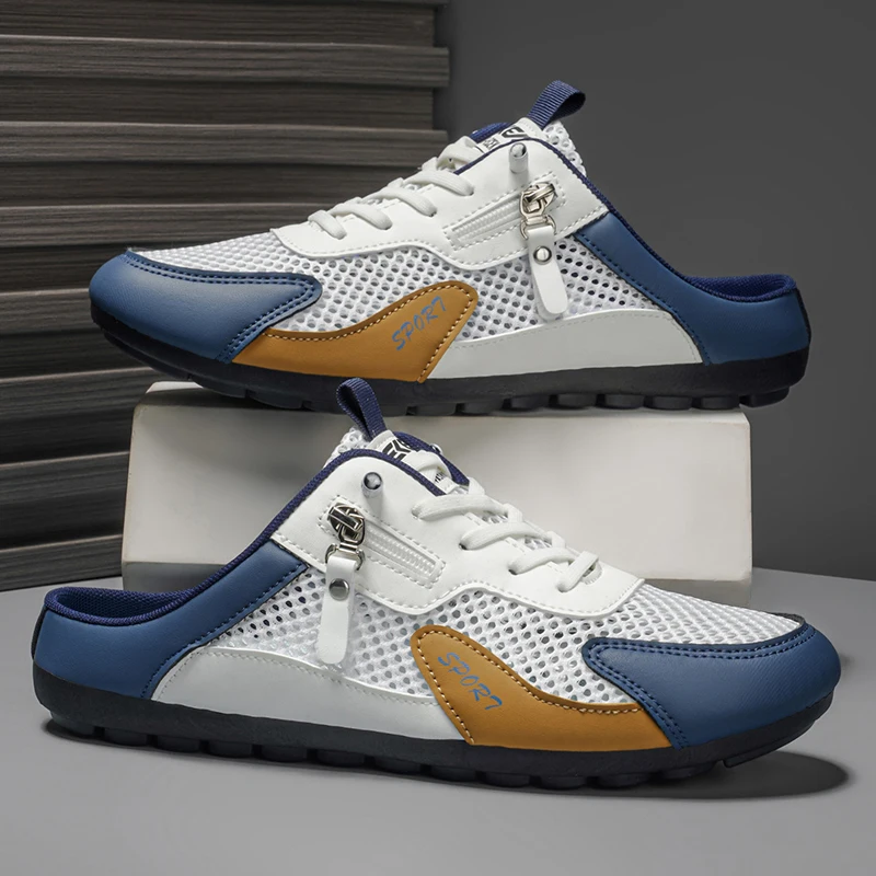 Men'S Shoes Casual Sneakers - Summer Slippers for Men Trendy Flat
