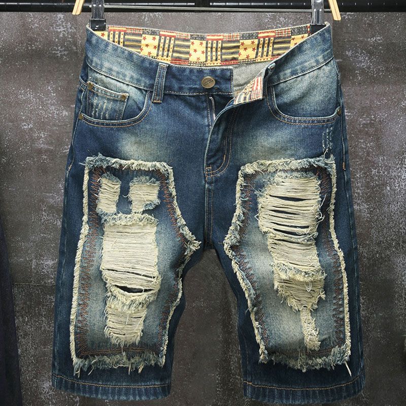 Men'S Shoes With Jeans - New European and American style ripped