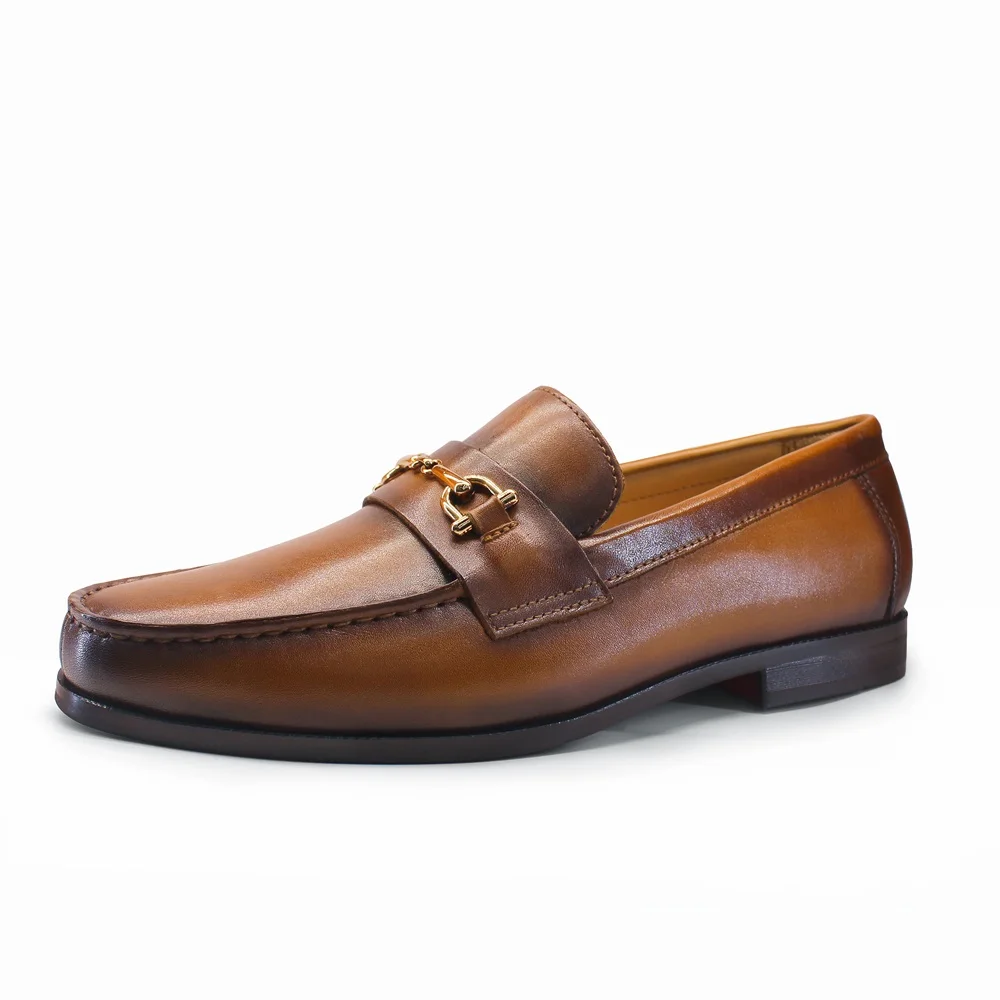 Men Shoes Loafers - Men's Loafers Dress Shoes round Toe