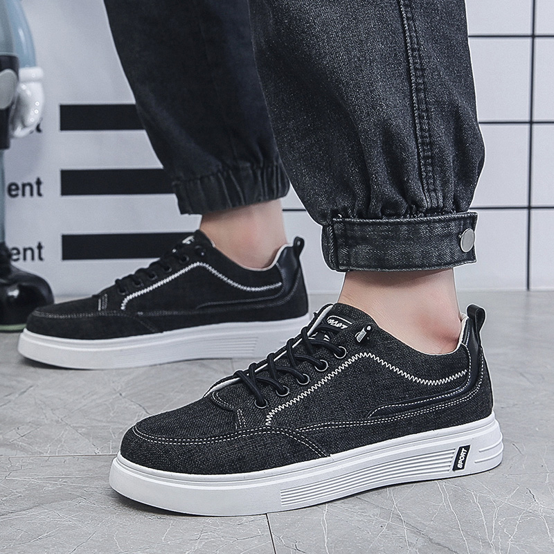 Men's Linen Canvas Casual Snea - Men Shoes Essentials ulasan dan harga