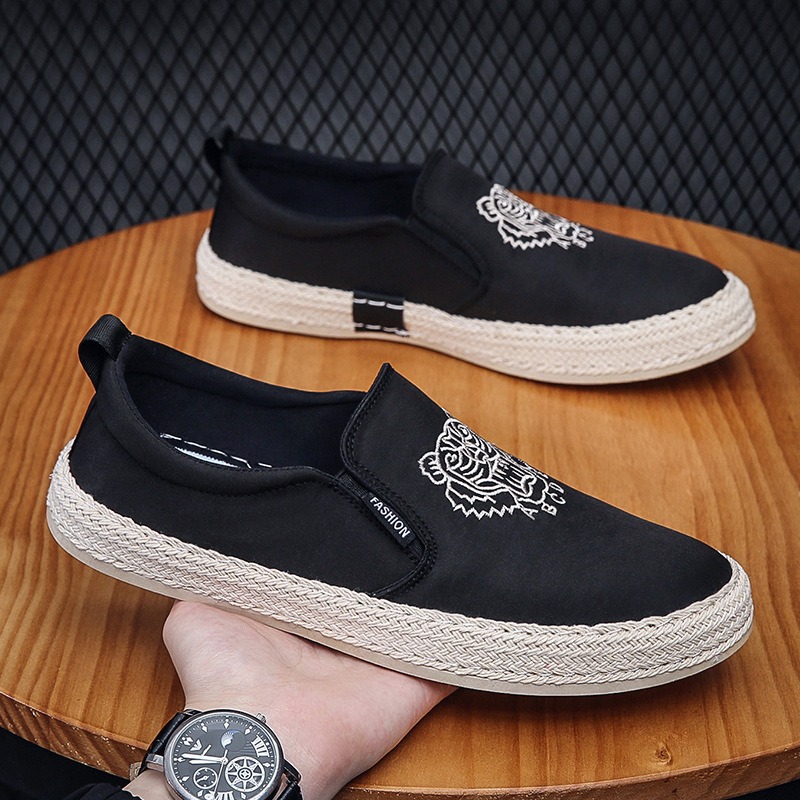 black Breathable shoes for man - Men Shoes Loafers ulasan dan harga
