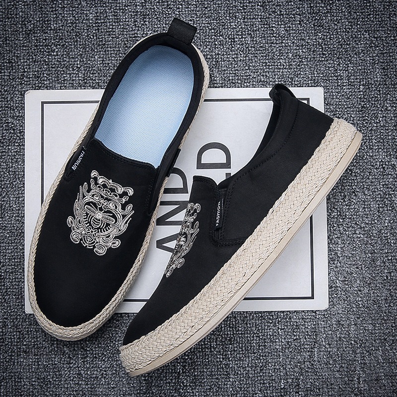 black Breathable shoes for man - Men Shoes Loafers ulasan dan harga