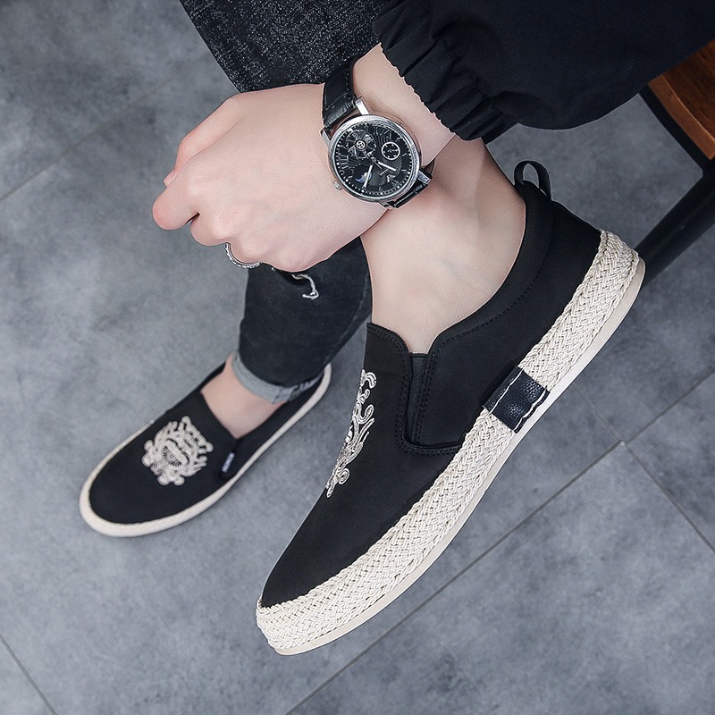 black Breathable shoes for man - Men Shoes Loafers ulasan dan harga