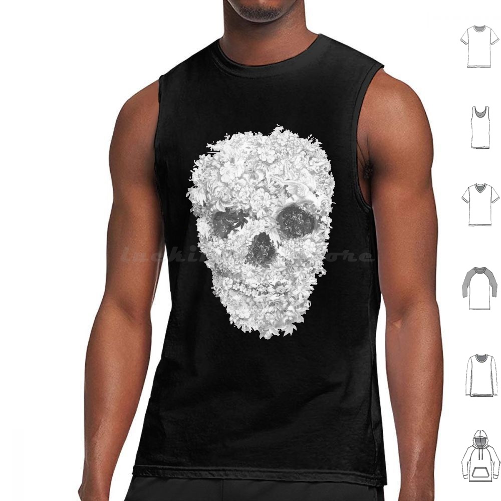 Skull Floral Essential T Tank  - Men Shoes Essentials ulasan dan harga
