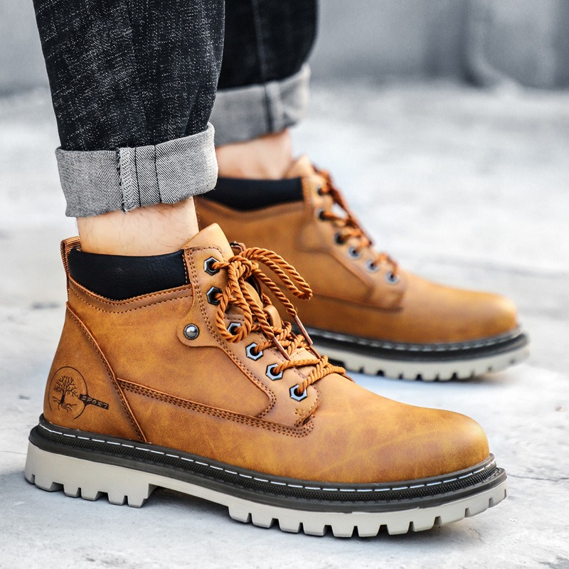 Men's Boots High-Top Casual Sh - Men'S Shoes Low Top ulasan dan harga
