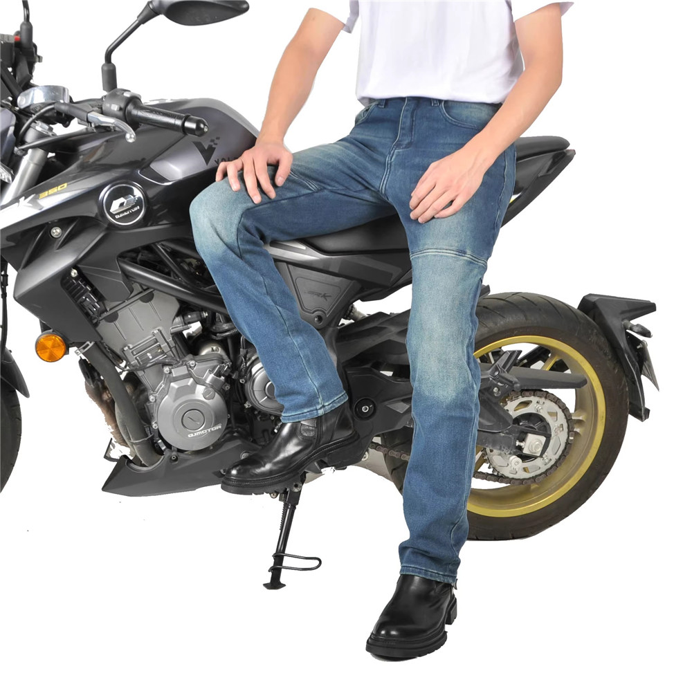 Motorcycle Riding Jeans Pants  - Men'S Shoes With Jeans ulasan dan harga