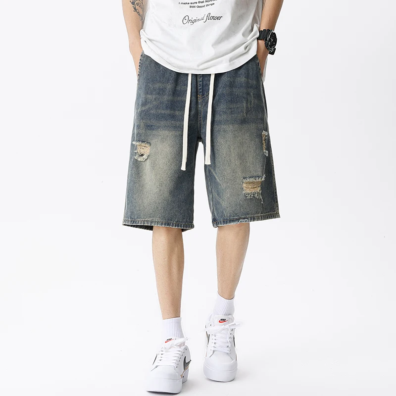 Summer Thin Denim Shorts Men's - Men'S Shoes With Jeans ulasan dan harga