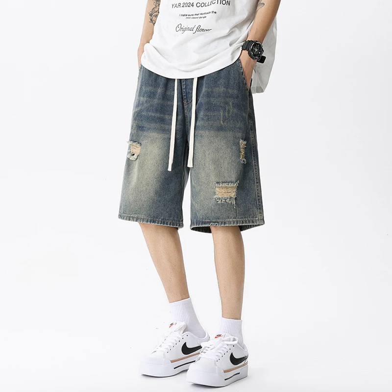 Summer Thin Denim Shorts Men's - Men'S Shoes With Jeans ulasan dan harga