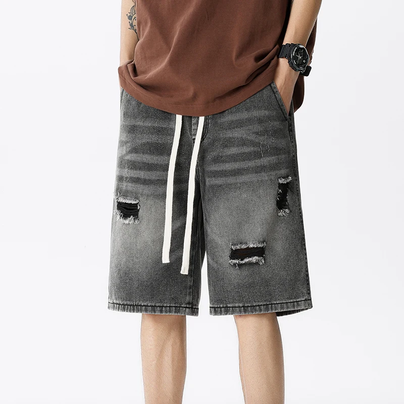 Summer Thin Denim Shorts Men's - Men'S Shoes With Jeans ulasan dan harga