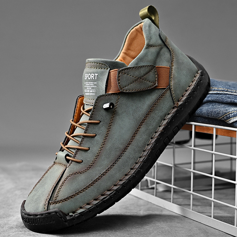Handmade Leather Men Shoes Cas - Men'S Shoes Size 42 In Us ulasan dan harga