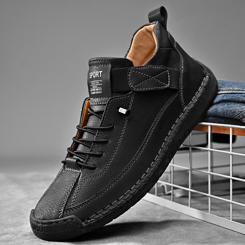 Handmade Leather Men Shoes Cas - Men'S Shoes Size 42 In Us ulasan dan harga