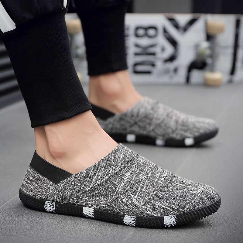 Summer Urban Leisure Knit Loaf - Men Shoes Loafers ulasan dan harga