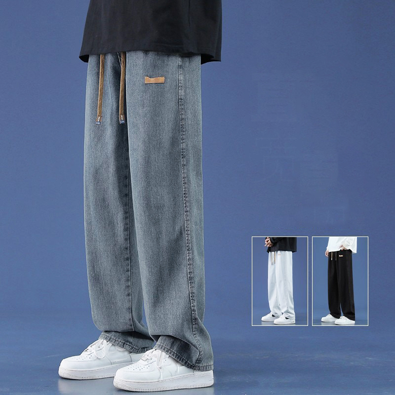 Summer Thin Men's Baggy Jeans  - Men'S Shoes With Jeans ulasan dan harga