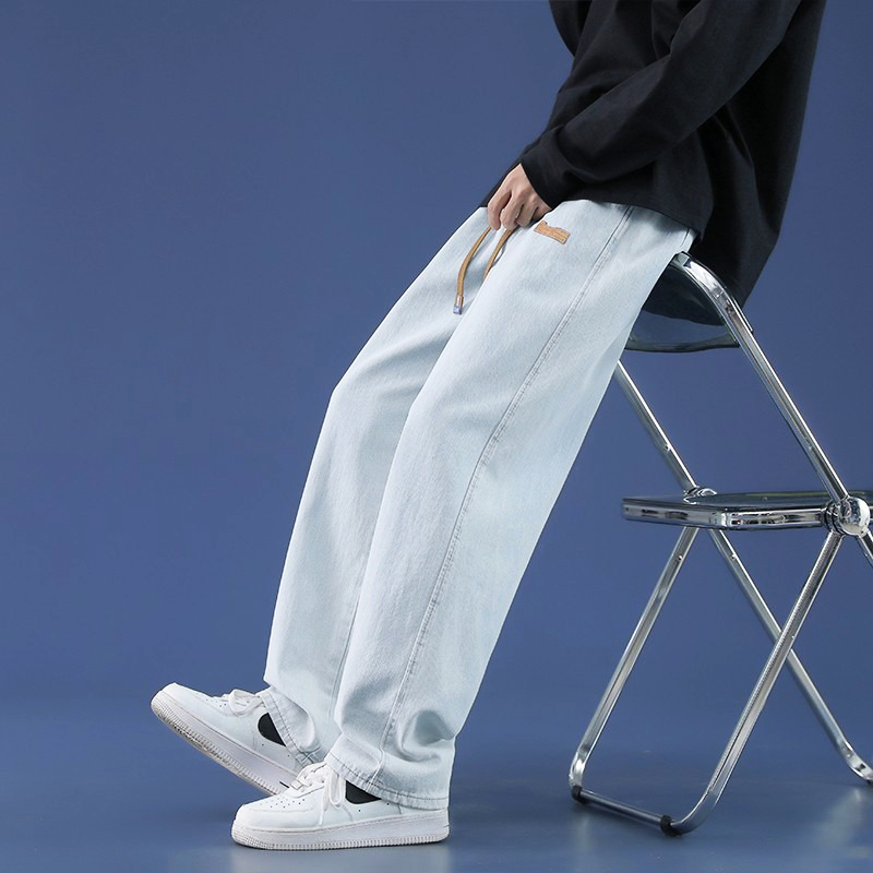 Summer Thin Men's Baggy Jeans  - Men'S Shoes With Jeans ulasan dan harga