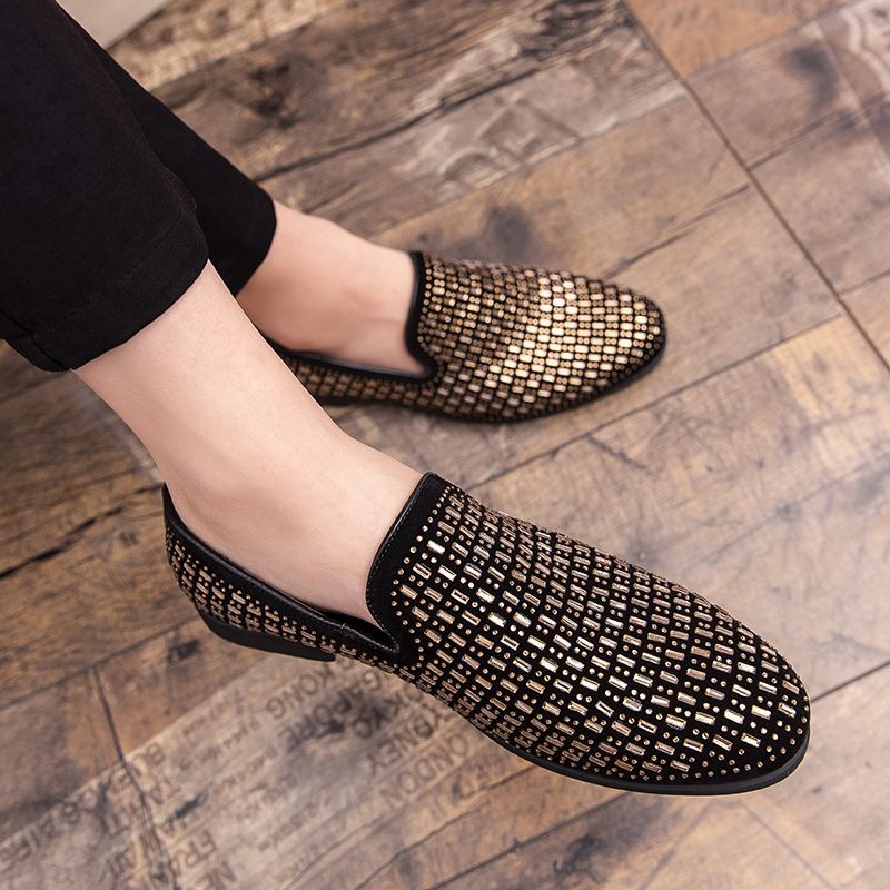 rhinestone party dress shoes f - Men'S Shoes Drivers ulasan dan harga