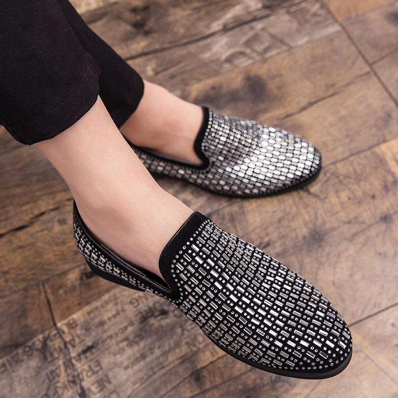 rhinestone party dress shoes f - Men'S Shoes Drivers ulasan dan harga