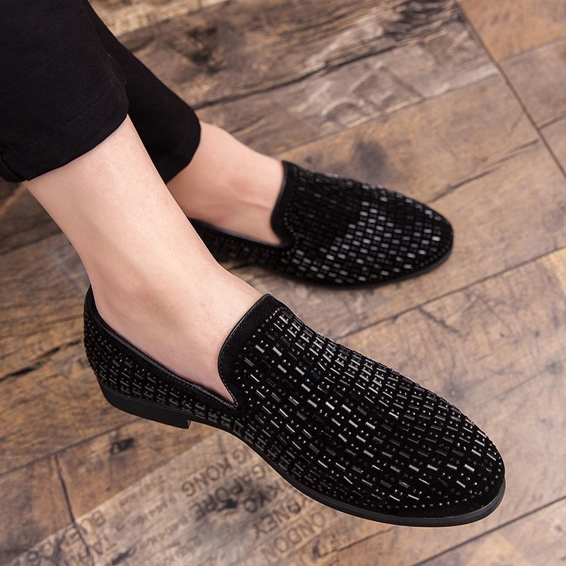 rhinestone party dress shoes f - Men'S Shoes Drivers ulasan dan harga