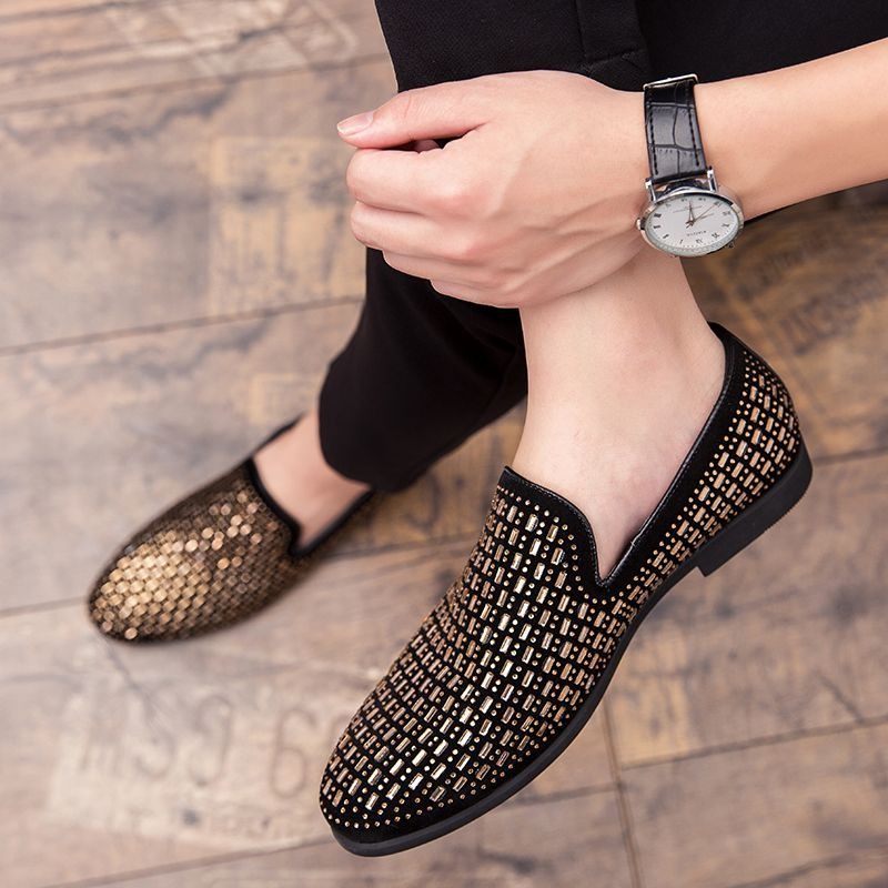 rhinestone party dress shoes f - Men'S Shoes Drivers ulasan dan harga