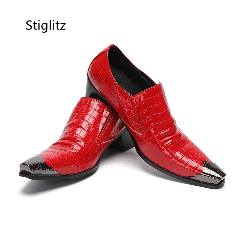Red Patent Leather Men's Shoes - Men'S Shoes Size 42 In Us ulasan dan harga