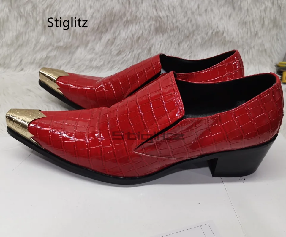 Red Patent Leather Men's Shoes - Men'S Shoes Size 42 In Us ulasan dan harga