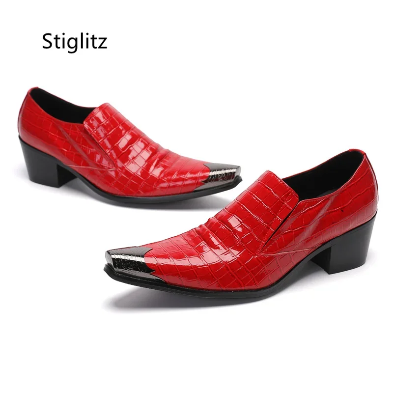 Red Patent Leather Men's Shoes - Men'S Shoes Size 42 In Us ulasan dan harga