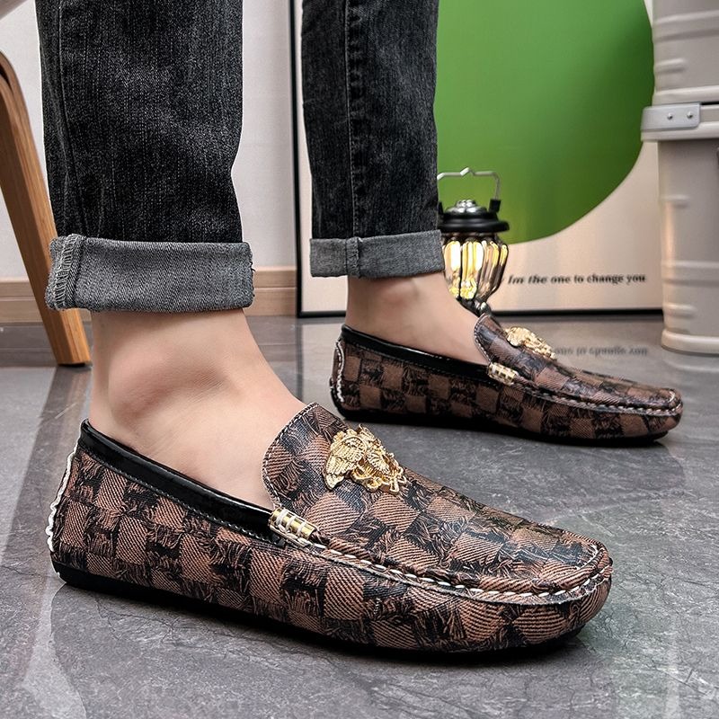 size 38-48 luxury checkered sl - Men'S Shoes Drivers ulasan dan harga