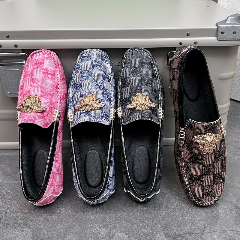 size 38-48 luxury checkered sl - Men'S Shoes Drivers ulasan dan harga