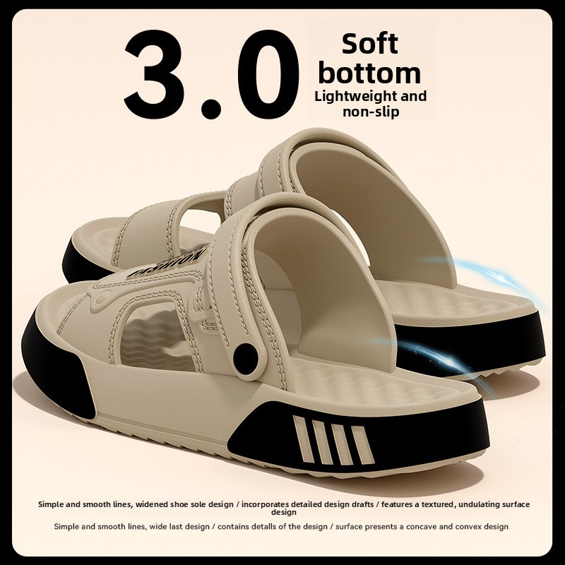 Thick-bottomed cool slippers m - Men'S Shoes Drivers ulasan dan harga