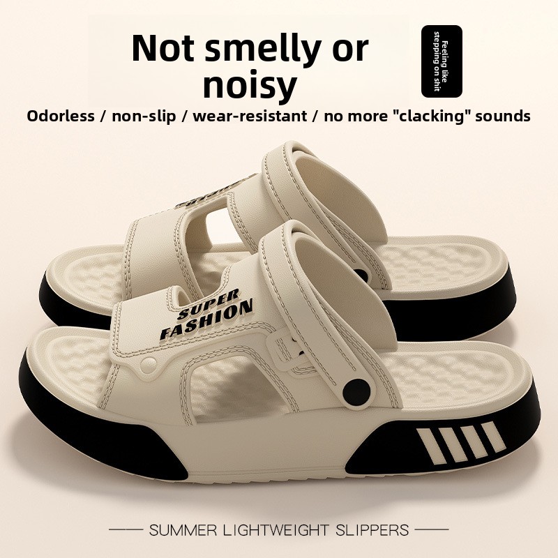 Thick-bottomed cool slippers m - Men'S Shoes Drivers ulasan dan harga