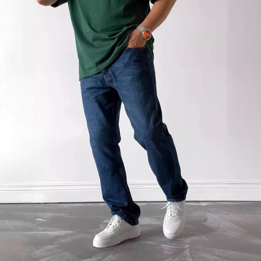 High-end Men's Slim Straight-l - Men'S Shoes With Jeans ulasan dan harga