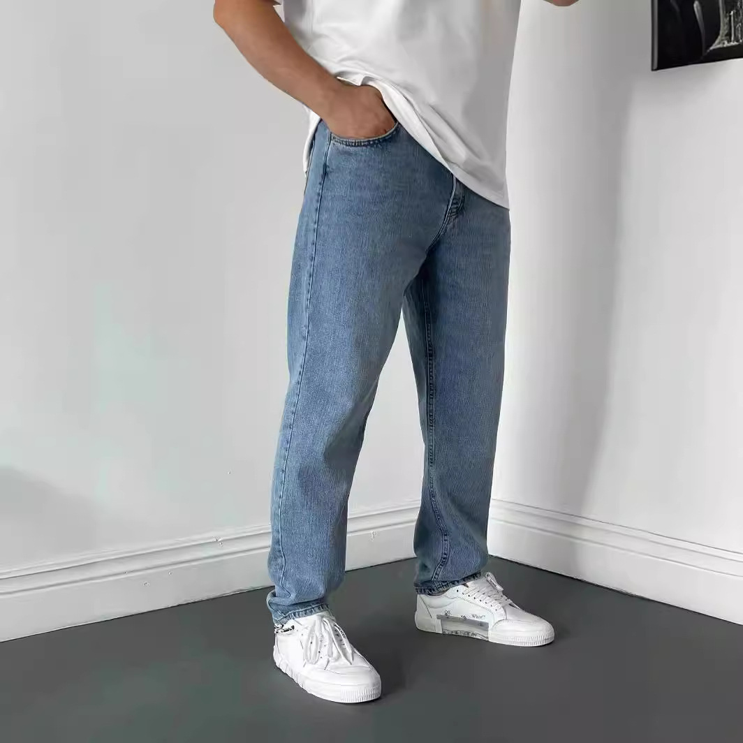 High-end Men's Slim Straight-l - Men'S Shoes With Jeans ulasan dan harga