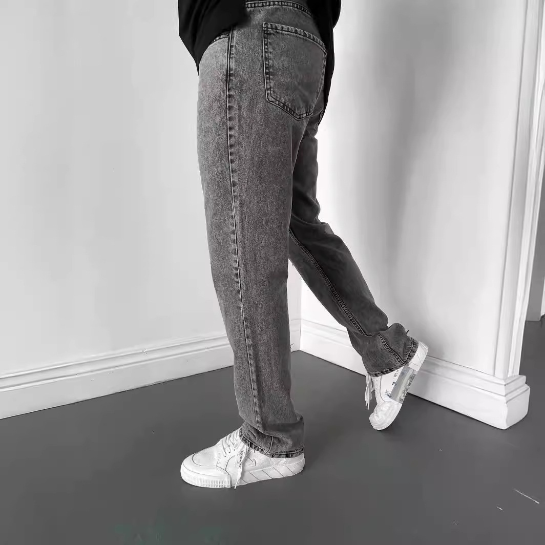 High-end Men's Slim Straight-l - Men'S Shoes With Jeans ulasan dan harga