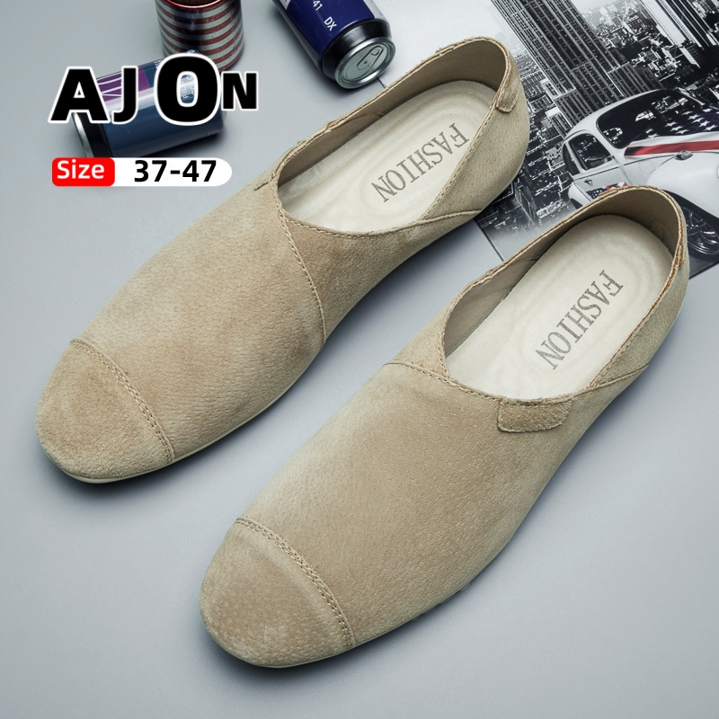 Men's shoes low-cut leather sh - Men'S Shoes Drivers ulasan dan harga