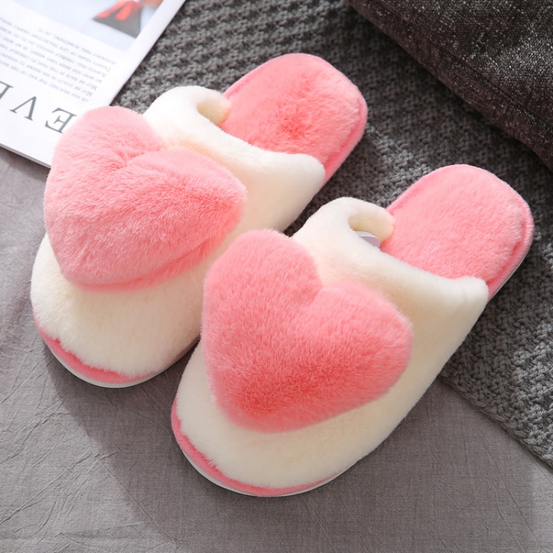 Winter Warm Heart Pattern Cott - Men Shoes Size To Women ulasan dan harga