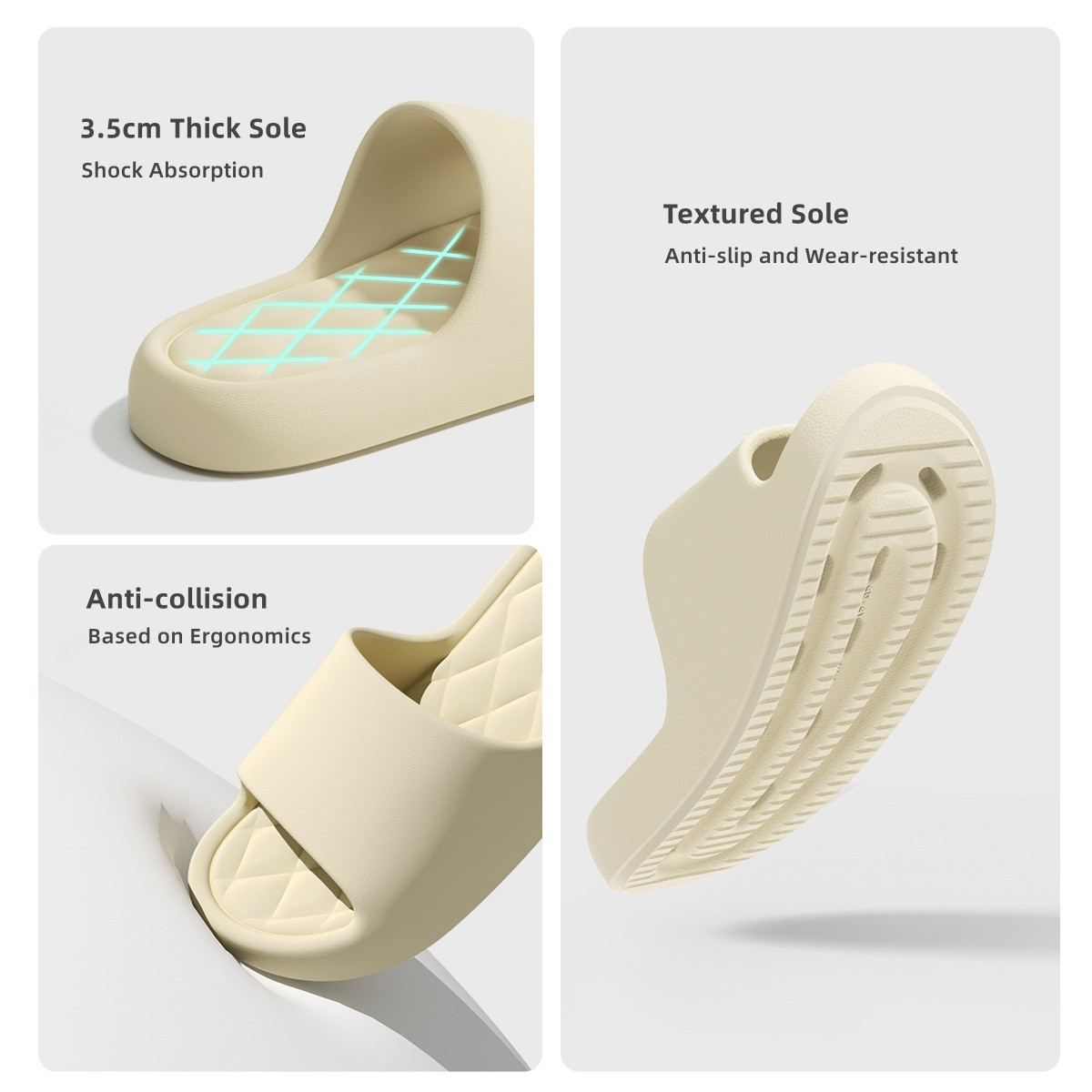 Women Summer Slippers 3.5cm Th - Men Shoes Size To Women ulasan dan harga