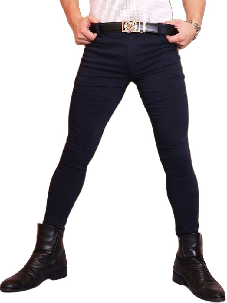M-3XL Mens Elastic Denim Jeans - Men'S Shoes With Jeans ulasan dan harga