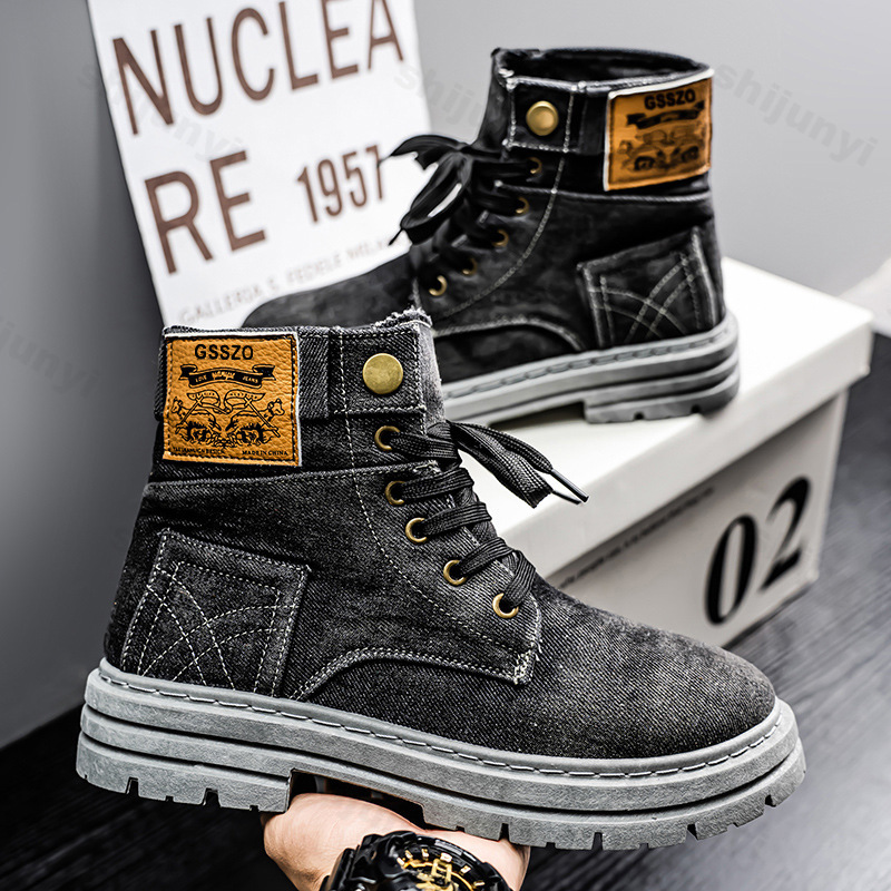 Men Retro Canvas Boots 2025 Tr - Men'S Shoes Low Top ulasan dan harga