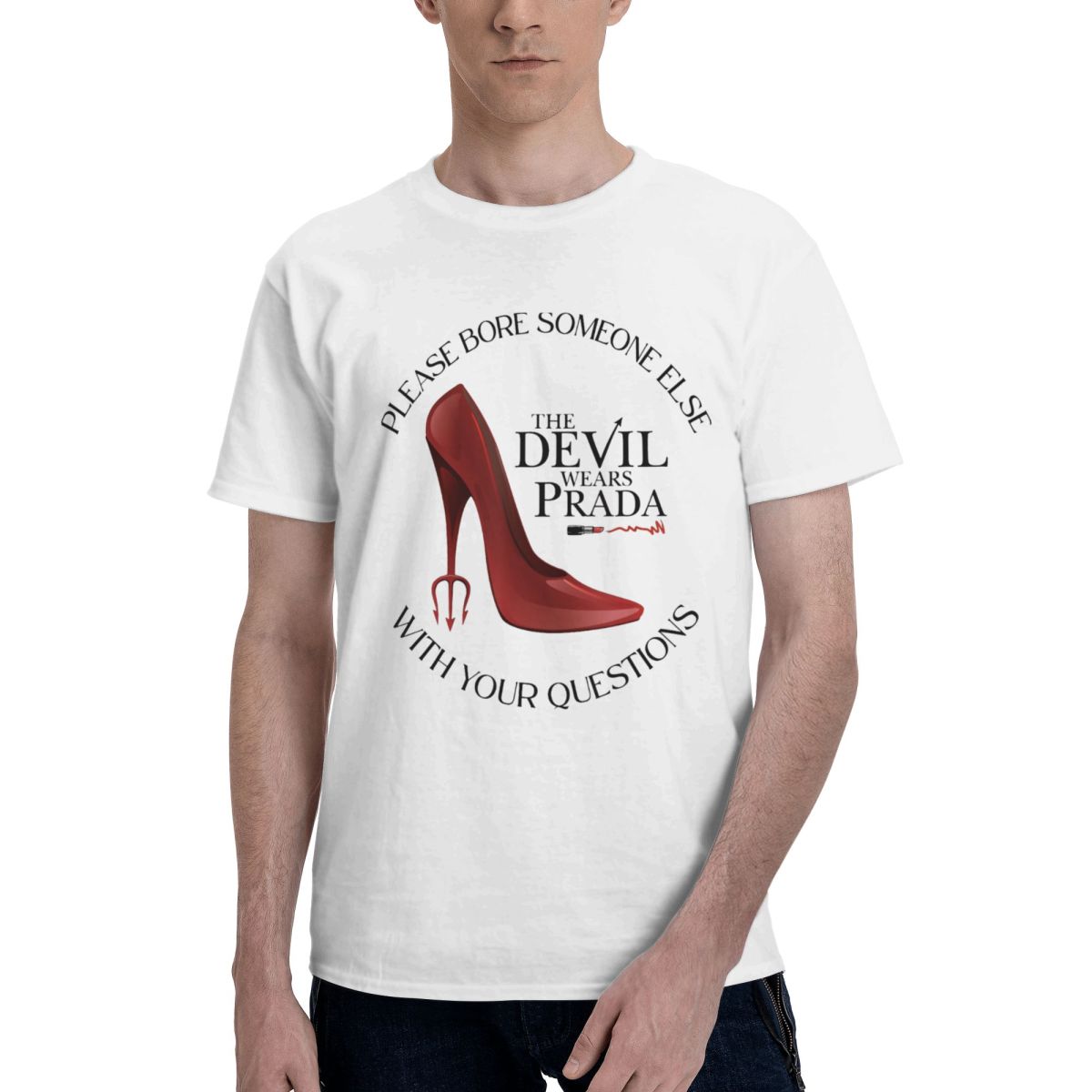 Men Red High Heel Shoe The Dev - Men Shoes Prada ulasan dan harga