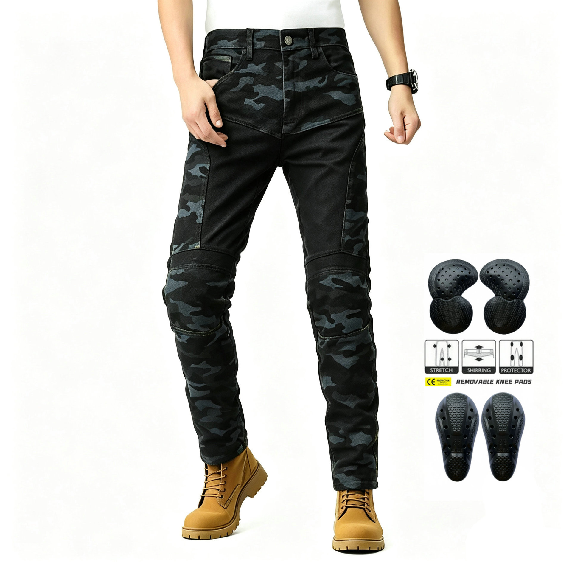 Motorcycle Riding Jeans Summer - Men'S Shoes With Jeans ulasan dan harga