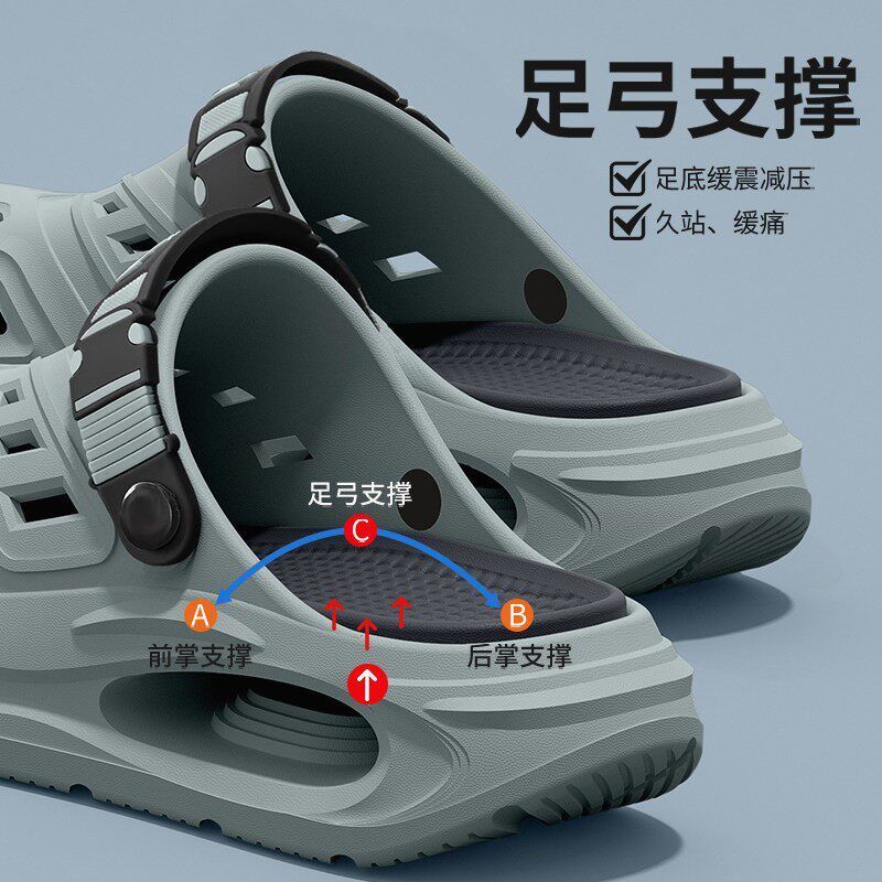 Thick-soled hole shoes men's 2 - Men'S Shoes Drivers ulasan dan harga