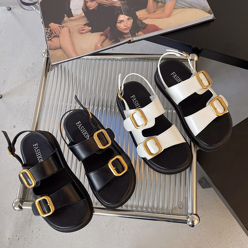 Gladiator Platform Women's San - Velcro Strap Sandal ulasan dan harga