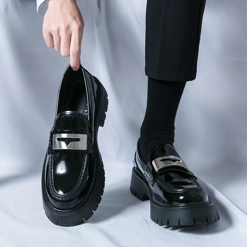 Platform New Men's Dress Leath - Men Shoes Prada ulasan dan harga