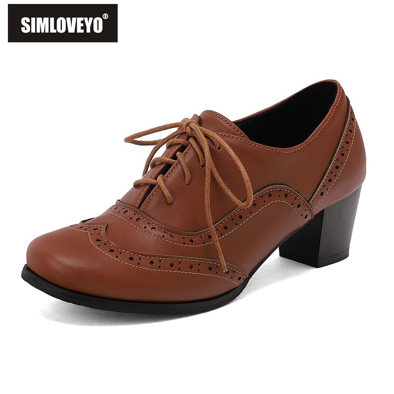 SIMLOVEYO New Brown Women Pump - Men'S Shoes Size 42 In Us ulasan dan harga