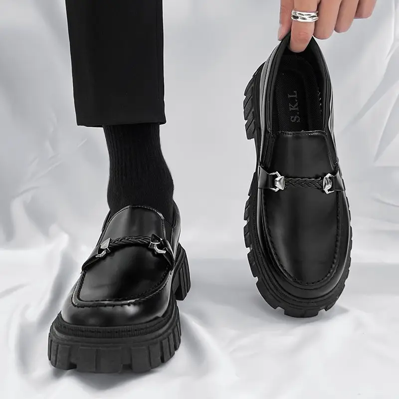 Platform Men's Leather Loafers - Men Shoes Prada ulasan dan harga