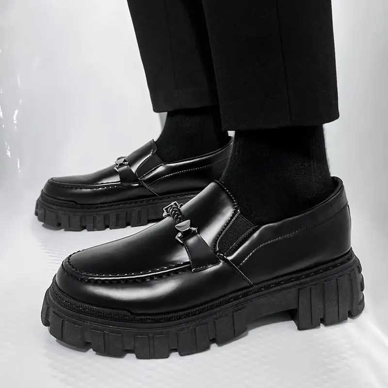 Platform Men's Leather Loafers - Men Shoes Prada ulasan dan harga