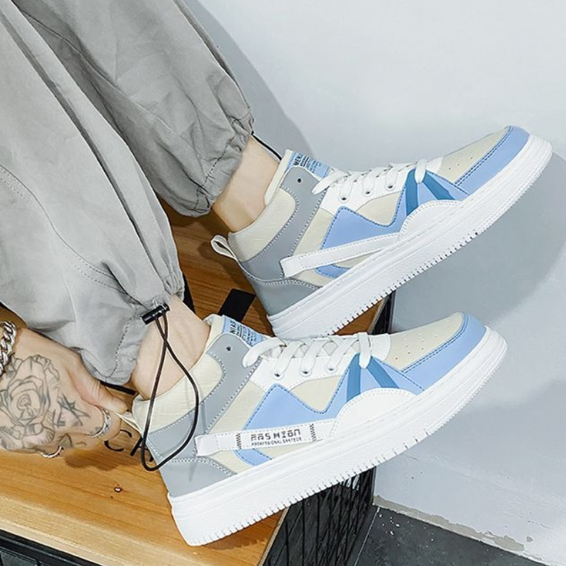 Men‘s Thick Sole White High To - Men'S Shoes Low Top ulasan dan harga