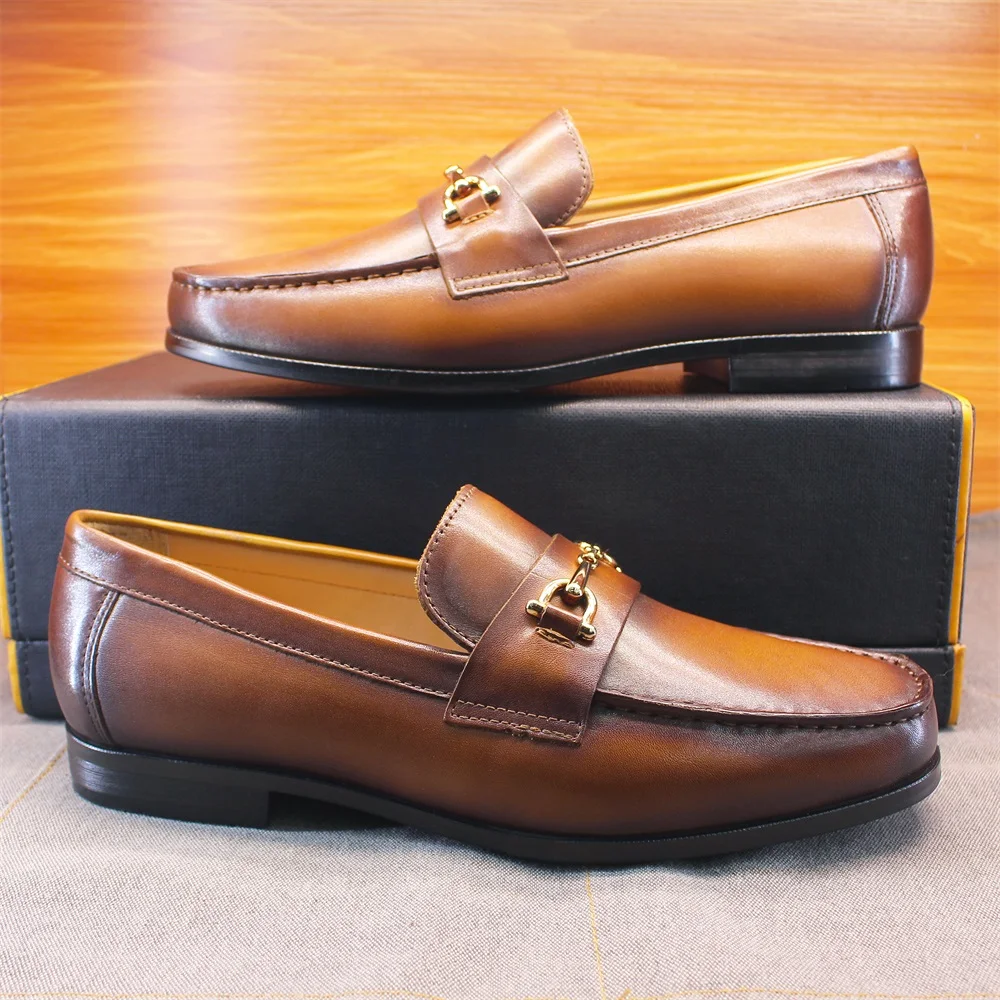 Men's Loafers Dress Shoes roun - Men Shoes Loafers ulasan dan harga