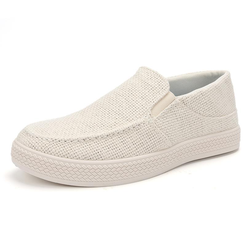 Men Linen Slip On Loafers Brea - Men Shoes Loafers ulasan dan harga