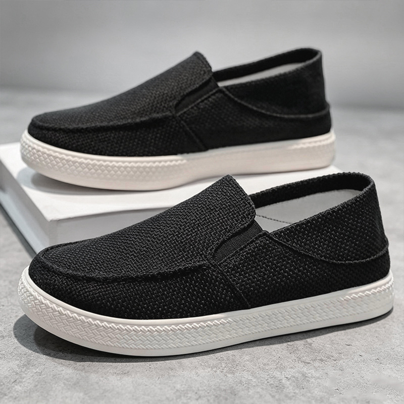 Men Linen Slip On Loafers Brea - Men Shoes Loafers ulasan dan harga