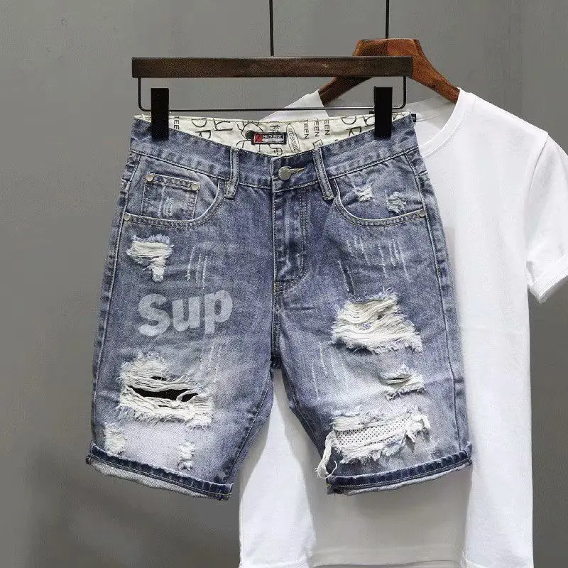 Men's Short Jeans Pants Black  - Men'S Shoes With Jeans ulasan dan harga